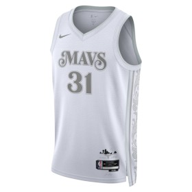Maillot Basket Homme Dallas Mavericks Klay Thompson 2024-25 Nike City Edition Blanc Swingman
